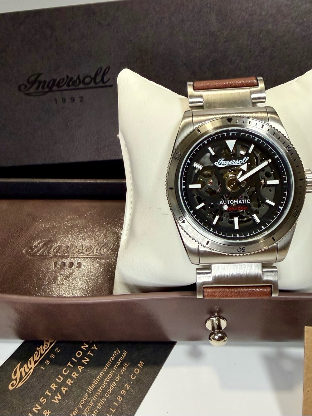 Ingersoll The Scovill Skeleton Automatic Classic Mens Watch